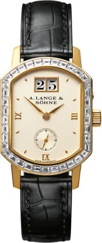 Arkade Big Date Yellow Gold - Baguette / Champagne — photo from WatchBase · Photo: WatchBase · © WatchBase, used with permission · Source: https://watchbase.com/a-lange-sohne/arkade/801-022