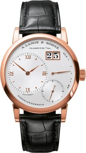 Kleine Lange 1 Pink Gold / silver — photo from WatchBase · Photo: WatchBase · © WatchBase, used with permission · Source: https://watchbase.com/a-lange-sohne/lange-1/111-032