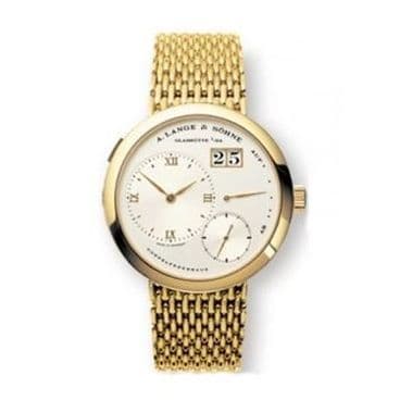 Lange 1 Yellow Gold / Silver / Bracelet — photo from WatchBase · Photo: WatchBase · © WatchBase, used with permission · Source: https://watchbase.com/a-lange-sohne/lange-1/151-021