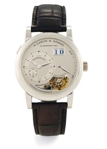 Lange 1 Tourbillon Platinum — photo from WatchBase · Photo: WatchBase · © WatchBase, used with permission · Source: https://watchbase.com/a-lange-sohne/lange-1/704-025