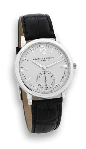 Langematik Platinum — photo from WatchBase · Photo: WatchBase · © WatchBase, used with permission · Source: https://watchbase.com/a-lange-sohne/saxonia/351-025
