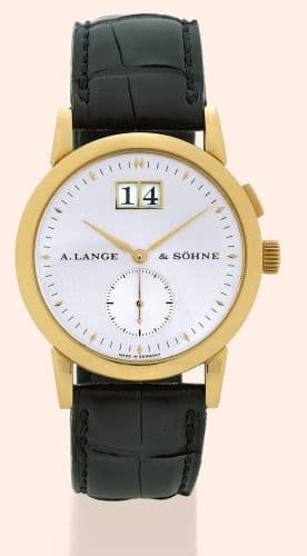 Saxonia Yellow Gold — photo from WatchBase · Photo: WatchBase · © WatchBase, used with permission · Source: https://watchbase.com/a-lange-sohne/saxonia/102-001