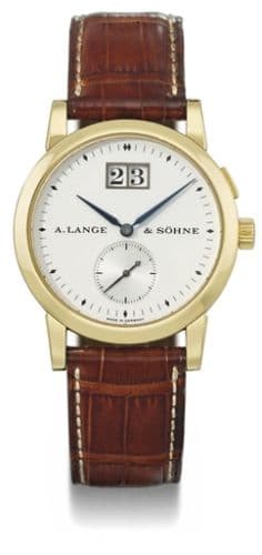 Saxonia Big Date Yellow Gold — photo from WatchBase · Photo: WatchBase · © WatchBase, used with permission · Source: https://watchbase.com/a-lange-sohne/saxonia/102-002