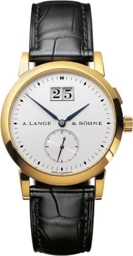 Saxonia Big Date Yellow Gold / Silver — photo from WatchBase · Photo: WatchBase · © WatchBase, used with permission · Source: https://watchbase.com/a-lange-sohne/saxonia/105-022