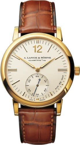 Langematik Yellow Gold — photo from WatchBase · Photo: WatchBase · © WatchBase, used with permission · Source: https://watchbase.com/a-lange-sohne/saxonia/301-021