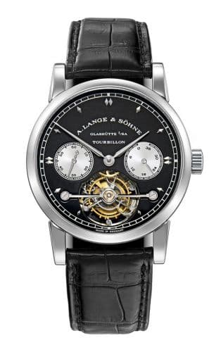 Tourbillon Pour le Mérite White Gold / Black — photo from WatchBase · Photo: WatchBase · © WatchBase, used with permission · Source: https://watchbase.com/a-lange-sohne/tourbillon/701-028