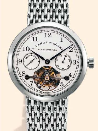 Tourbillon Pour le Mérite Platinum / Bracelet — photo from WatchBase · Photo: WatchBase · © WatchBase, used with permission · Source: https://watchbase.com/a-lange-sohne/tourbillon/751-005