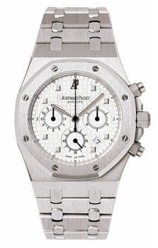 Royal Oak 25960 Chronograph White Gold / Silver — photo from WatchBase · Photo: WatchBase · © WatchBase, used with permission · Source: https://watchbase.com/audemars-piguet/royal-oak/25960bc-oo-1185bc-01