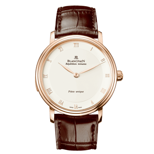 Villeret Tourbillon Minute Repeater Automata Red Gold / Opaline — photo from WatchBase · Photo: WatchBase · © WatchBase, used with permission · Source: https://watchbase.com/blancpain/villeret/6033-3642-55