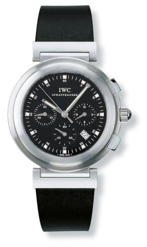 Da Vinci SL Chronograph MecaQuartz Stainless Steel Brushed / Black / Desmopan — photo from WatchBase · Photo: WatchBase · © WatchBase, used with permission · Source: https://watchbase.com/iwc/da-vinci/iw3728-04