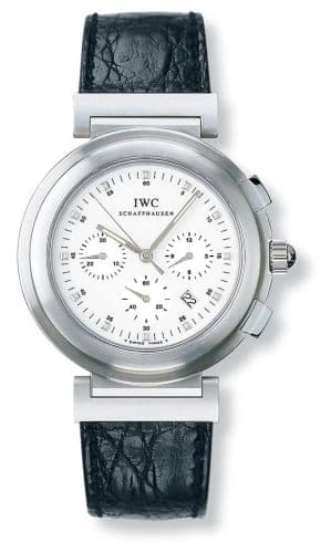 Da Vinci SL Chronograph MecaQuartz Stainless Steel Brushed / White / Croco — photo from WatchBase · Photo: WatchBase · © WatchBase, used with permission · Source: https://watchbase.com/iwc/da-vinci/iw3728-08