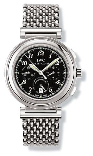 Da Vinci SL Chronograph MecaQuartz Stainless Steel / Black Breguet / Bracelet — photo from WatchBase · Photo: WatchBase · © WatchBase, used with permission · Source: https://watchbase.com/iwc/da-vinci/iw3728-11