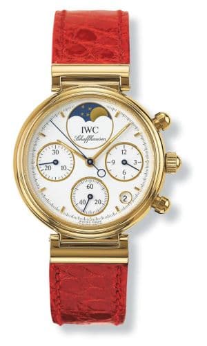 Kleine Da Vinci Yellow Gold / White / Red Croco — photo from WatchBase · Photo: WatchBase · © WatchBase, used with permission · Source: https://watchbase.com/iwc/da-vinci/iw3736-03