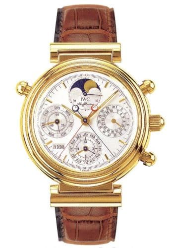 Da Vinci Perpetual Rattrapante Yellow Gold / Silver / Italian — photo from WatchBase · Photo: WatchBase · © WatchBase, used with permission · Source: https://watchbase.com/iwc/da-vinci/iw3751-06