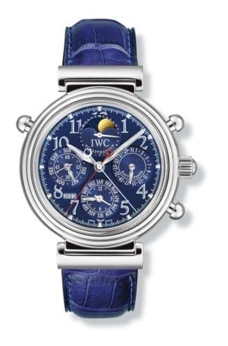 Da Vinci Perpetual Rattrapante Platinum / Blue / German — photo from WatchBase · Photo: WatchBase · © WatchBase, used with permission · Source: https://watchbase.com/iwc/da-vinci/iw3754-05