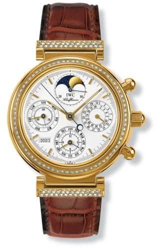 Da Vinci Perpetual Yellow Gold / Diamond / White / German — photo from WatchBase · Photo: WatchBase · © WatchBase, used with permission · Source: https://watchbase.com/iwc/da-vinci/iw8153-01
