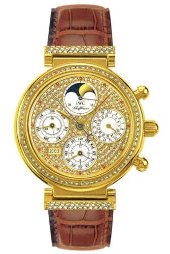 Da Vinci Perpetual Yellow Gold / Diamond / Paved / English — photo from WatchBase · Photo: WatchBase · © WatchBase, used with permission · Source: https://watchbase.com/iwc/da-vinci/iw8153-07