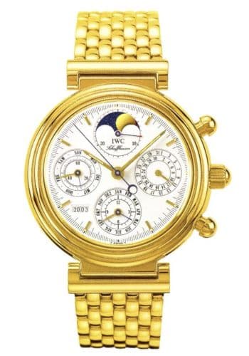 Da Vinci Perpetual Yellow Gold / White / English / Bracelet — photo from WatchBase · Photo: WatchBase · © WatchBase, used with permission · Source: https://watchbase.com/iwc/da-vinci/iw9252-03