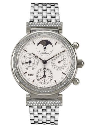 Da Vinci Perpetual White Gold / Diamond / White / French — photo from WatchBase · Photo: WatchBase · © WatchBase, used with permission · Source: https://watchbase.com/iwc/da-vinci/iw9253-12