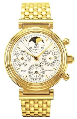 Da Vinci Tourbillon Yellow Gold / French / Bracelet — photo from WatchBase · Photo: WatchBase · © WatchBase, used with permission · Source: https://watchbase.com/iwc/da-vinci/iw9267-04