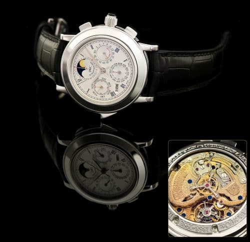 Destriero Scafusia Platinum / German — photo from WatchBase · Photo: WatchBase · © WatchBase, used with permission · Source: https://watchbase.com/iwc/grande-complication/iw1868-16