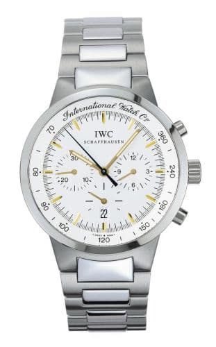 GST Chronograph MecaQuartz Stainless Steel / Silver — photo from WatchBase · Photo: WatchBase · © WatchBase, used with permission · Source: https://watchbase.com/iwc/gst-aquatimer/iw3727-03