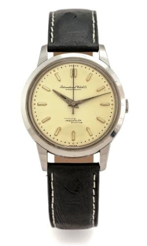 Ingenieur 666A Stainless Steel / Ivory — photo from WatchBase · Photo: WatchBase · © WatchBase, used with permission · Source: https://watchbase.com/iwc/ingenieur/666a