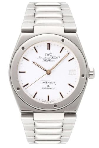 Ingenieur SL Automatic Stainless Steel / White / Bracelet — photo from WatchBase · Photo: WatchBase · © WatchBase, used with permission · Source: https://watchbase.com/iwc/ingenieur/iw3505-01