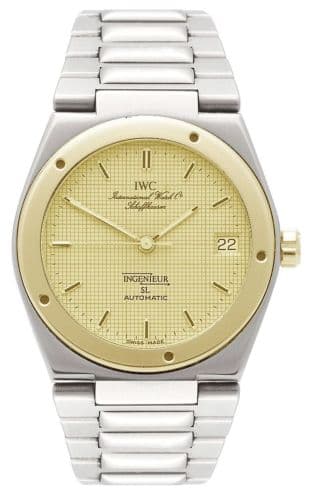 Ingenieur SL Automatic Stainless Steel / Yellow Gold / Champagne / Bracelet — photo from WatchBase · Photo: WatchBase · © WatchBase, used with permission · Source: https://watchbase.com/iwc/ingenieur/iw3505-09