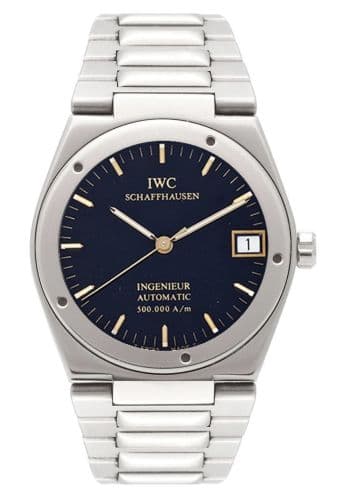 Ingenieur 500,000 A/m — photo from WatchBase · Photo: WatchBase · © WatchBase, used with permission · Source: https://watchbase.com/iwc/ingenieur/iw3508-02