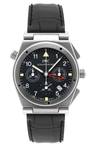 Ingenieur Mecaquartz Chronograph Alarm Stainless Steel / Black / Strap — photo from WatchBase · Photo: WatchBase · © WatchBase, used with permission · Source: https://watchbase.com/iwc/ingenieur/iw3815-01