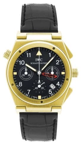 Ingenieur Mecaquartz Chronograph Alarm Yellow Gold / Black / Strap — photo from WatchBase · Photo: WatchBase · © WatchBase, used with permission · Source: https://watchbase.com/iwc/ingenieur/iw3815-06