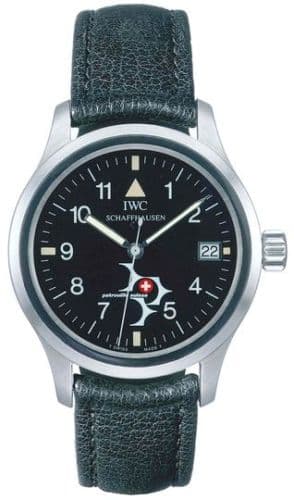 Pilot's Watch Mark XII Stainless Steel / Black / Patrouille de Suisse — photo from WatchBase · Photo: WatchBase · © WatchBase, used with permission · Source: https://watchbase.com/iwc/pilot/iw3241-05