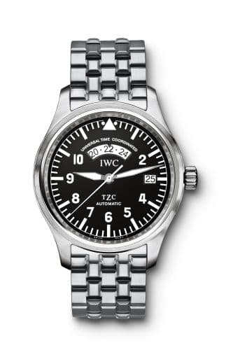 Pilot's Watch UTC Stainless Steel / Black / Bracelet — photo from WatchBase · Photo: WatchBase · © WatchBase, used with permission · Source: https://watchbase.com/iwc/pilot/iw3251-02