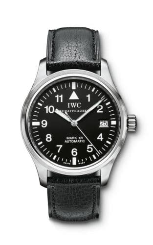 Pilot's Watch Mark XV Stainless Steel / Black / Strap — photo from WatchBase · Photo: WatchBase · © WatchBase, used with permission · Source: https://watchbase.com/iwc/pilot/iw3253-01