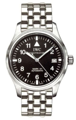 Pilot's Watch Mark XV Stainless Steel / Black / Bracelet — photo from WatchBase · Photo: WatchBase · © WatchBase, used with permission · Source: https://watchbase.com/iwc/pilot/iw3253-07