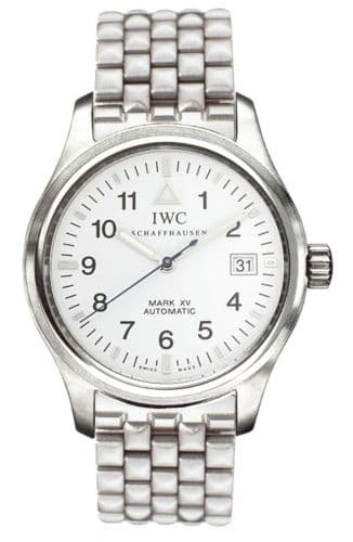Pilot's Watch Mark XV Stainless Steel / White / Bracelet — photo from WatchBase · Photo: WatchBase · © WatchBase, used with permission · Source: https://watchbase.com/iwc/pilot/iw3253-10