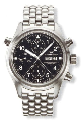 Pilot's Watch Doppelchronograph Stainless Steel / Black / French / Bracelet — photo from WatchBase · Photo: WatchBase · © WatchBase, used with permission · Source: https://watchbase.com/iwc/pilot/iw3711-20