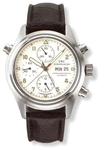 Pilot's Watch Doppelchronograph Platinum / White / English / Strap — photo from WatchBase · Photo: WatchBase · © WatchBase, used with permission · Source: https://watchbase.com/iwc/pilot/iw3711-23