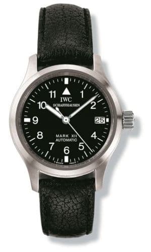 Lady Pilot's Watch Mark XII Stainless Steel / Black / Strap — photo from WatchBase · Photo: WatchBase · © WatchBase, used with permission · Source: https://watchbase.com/iwc/pilot/iw442101