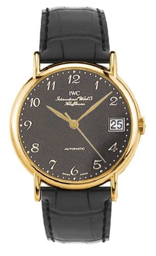 Portofino Automatic Yellow Gold / Black - Breguet / Strap — photo from WatchBase · Photo: WatchBase · © WatchBase, used with permission · Source: https://watchbase.com/iwc/portofino/iw3513-04