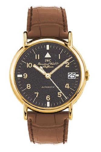 Portofino Automatic Yellow Gold / Black - Pilot / Strap — photo from WatchBase · Photo: WatchBase · © WatchBase, used with permission · Source: https://watchbase.com/iwc/portofino/iw3513-08