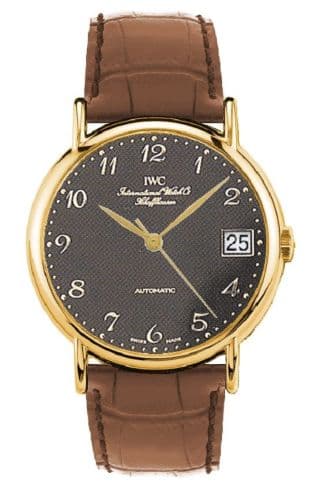 Portofino Automatic Yellow Gold / Black - Breguet / Strap — photo from WatchBase · Photo: WatchBase · © WatchBase, used with permission · Source: https://watchbase.com/iwc/portofino/iw3513-09