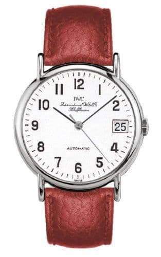 Portofino Automatic Stainless Steel / White - Railroad / Strap — photo from WatchBase · Photo: WatchBase · © WatchBase, used with permission · Source: https://watchbase.com/iwc/portofino/iw3513-35