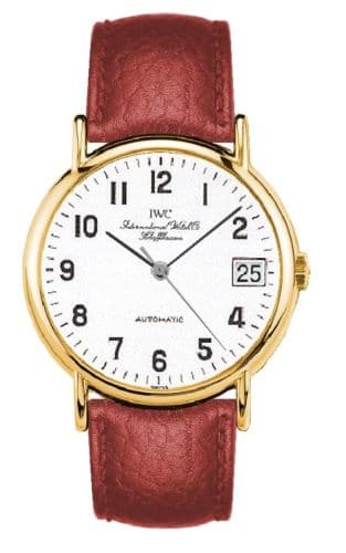 Portofino Automatic Yellow Gold / White - Railroad / Strap — photo from WatchBase · Photo: WatchBase · © WatchBase, used with permission · Source: https://watchbase.com/iwc/portofino/iw3513-36