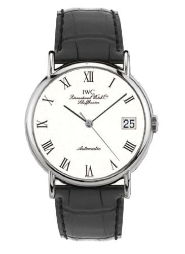 Portofino Automatic Stainless Steel / White - Roman / Strap — photo from WatchBase · Photo: WatchBase · © WatchBase, used with permission · Source: https://watchbase.com/iwc/portofino/iw3513-41