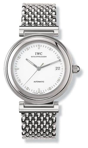 Da Vinci SL Stainless Steel / White / Bracelet — photo from WatchBase · Photo: WatchBase · © WatchBase, used with permission · Source: https://watchbase.com/iwc/da-vinci/iw3528-02