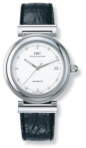 Da Vinci SL Stainless Steel / White / Croco — photo from WatchBase · Photo: WatchBase · © WatchBase, used with permission · Source: https://watchbase.com/iwc/da-vinci/iw3528-07
