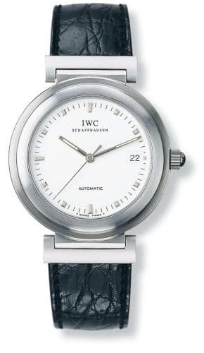 Da Vinci SL Stainless Steel / White / Croco — photo from WatchBase · Photo: WatchBase · © WatchBase, used with permission · Source: https://watchbase.com/iwc/da-vinci/iw3528-08