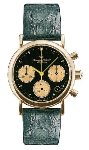 Portofino Lady Chronograph MecaQuartz Rose Gold / Black / Alligator — photo from WatchBase · Photo: WatchBase · © WatchBase, used with permission · Source: https://watchbase.com/iwc/portofino/iw3730-01